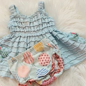 Matilda Jane Dress with Bloomers 3/6 Months
